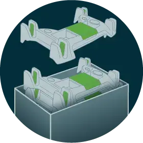 icon of little burros assembly