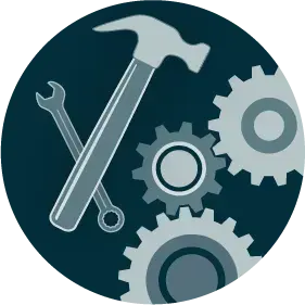 icons of tools and gears